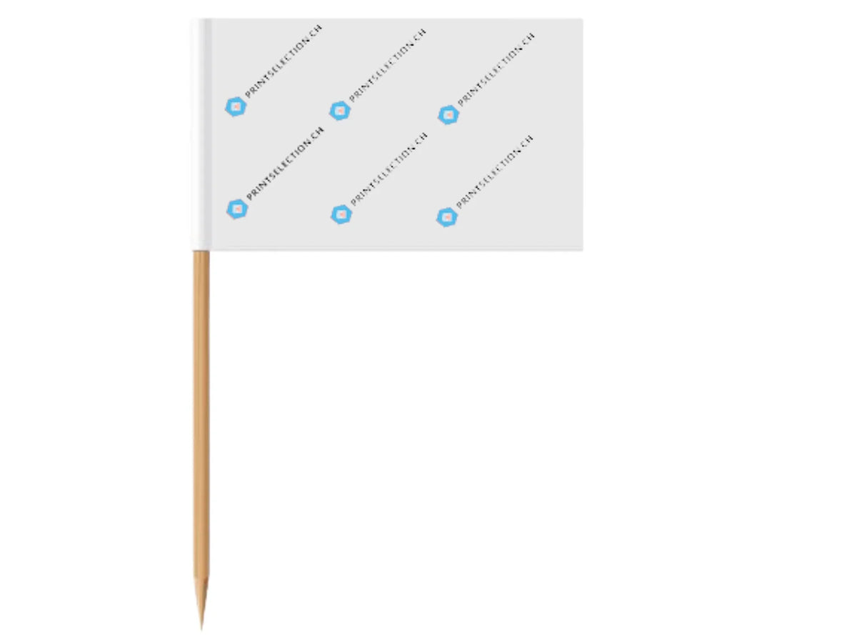 Zahnstocherfähnchen mit Logo bedrucken