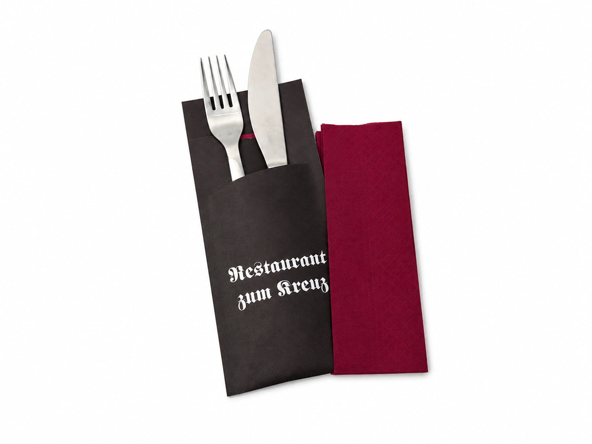 Printed cutlery pouches "Classic model"