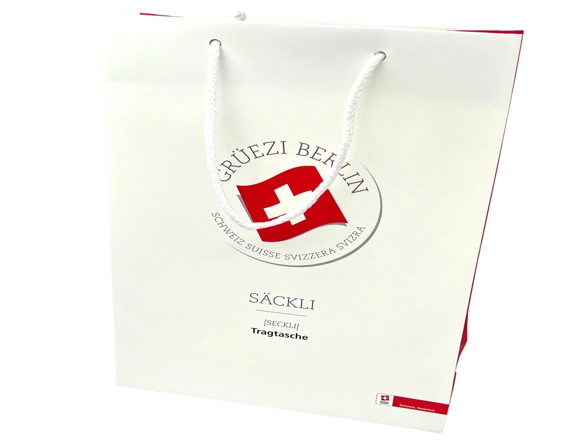 Papiertragetaschen mit Baumwollkordel