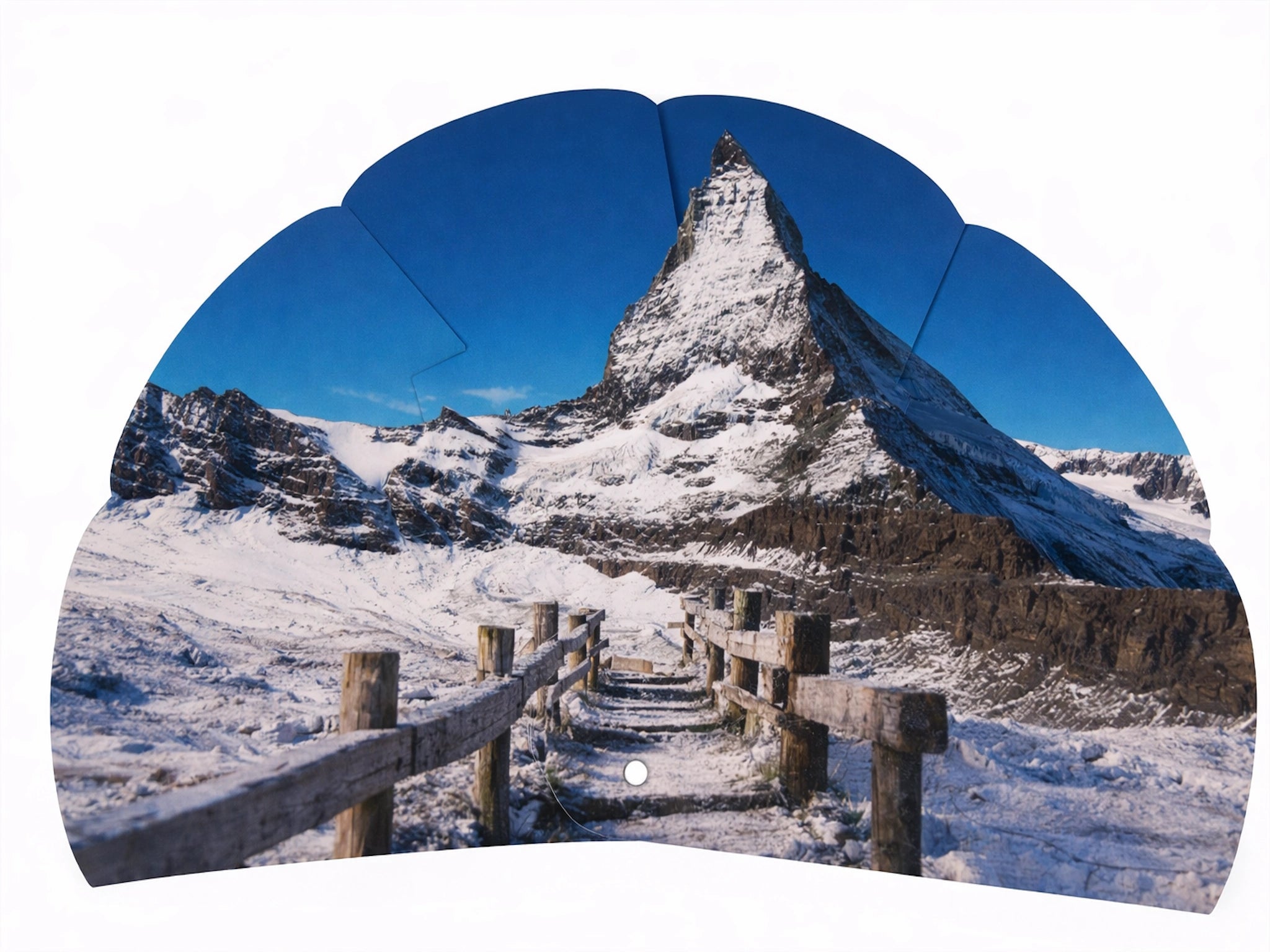 Kartonfächer mit Matterhorn