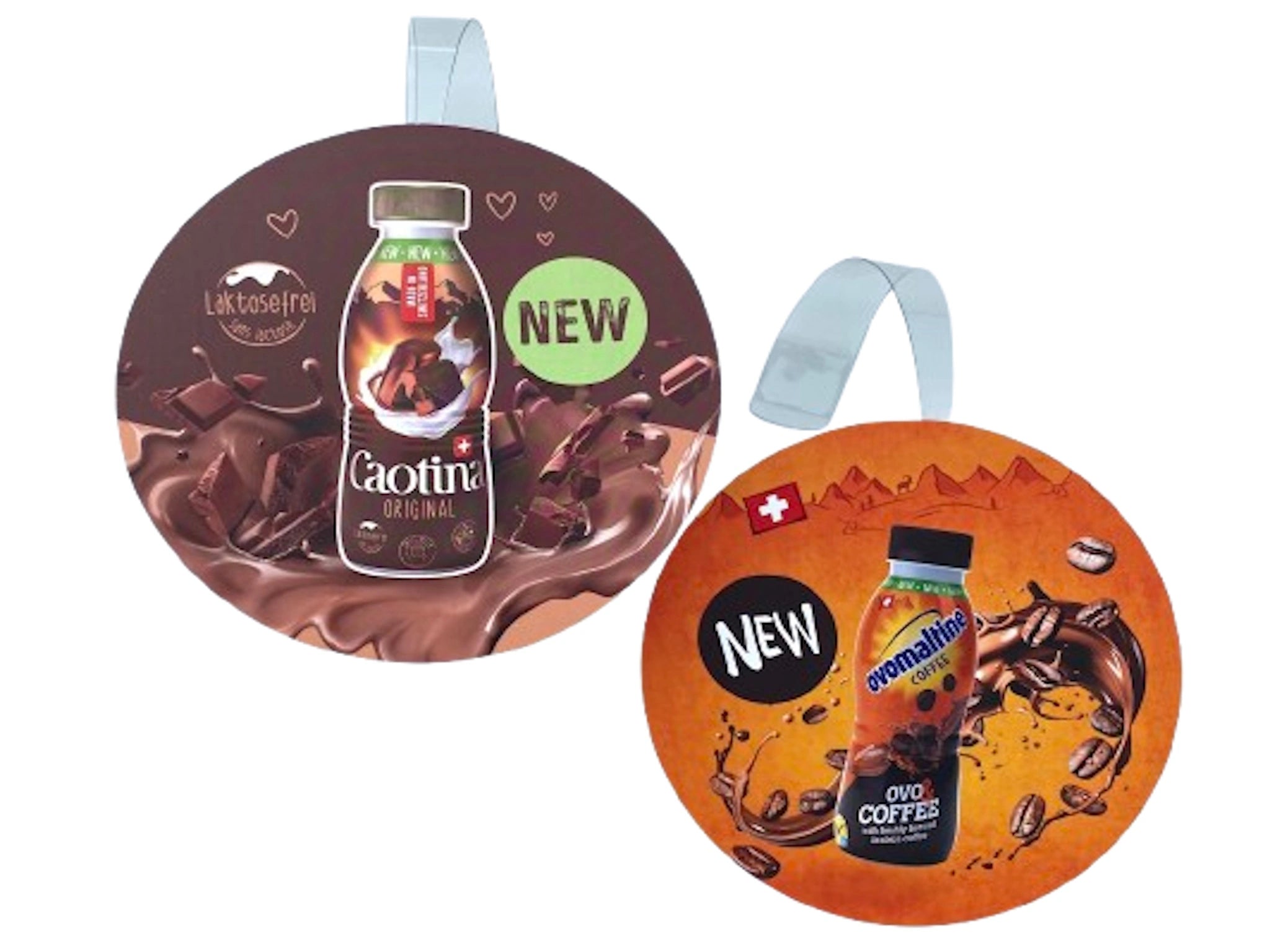 Shelf wobbler for sticking on – "Model S" approx. 95 mm diameter