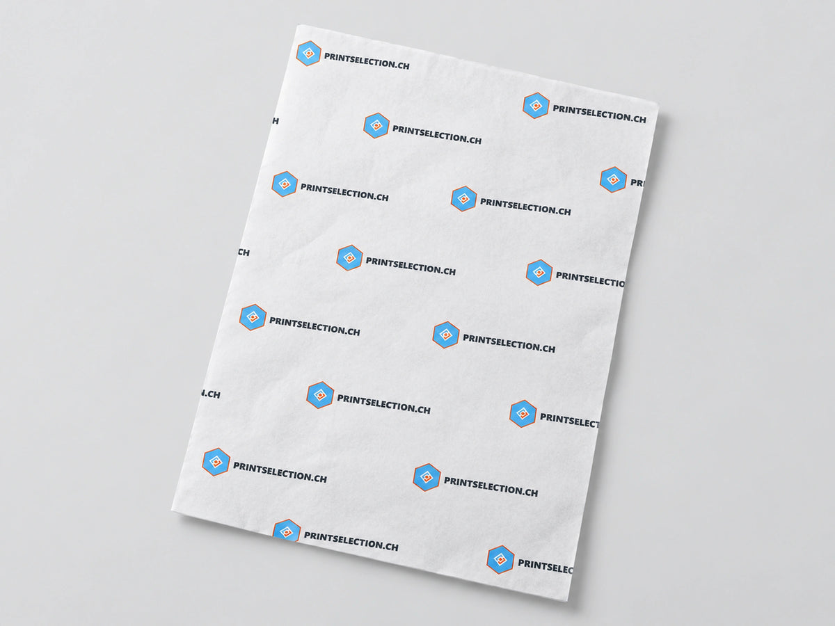 Colorful tissue paper in two colors and printed – 67 x 47 cm