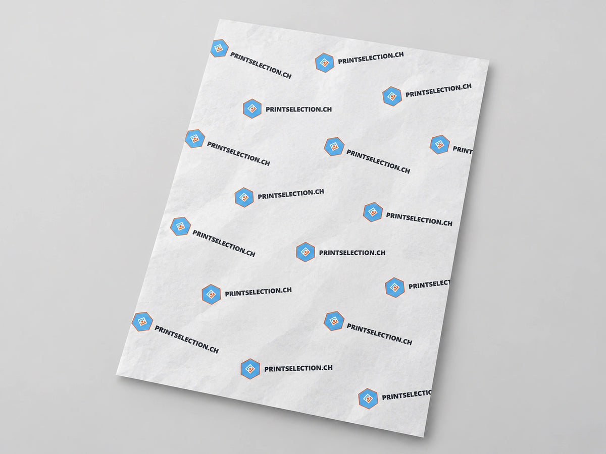 Tissue paper in one color and printed – 67 x 47 cm