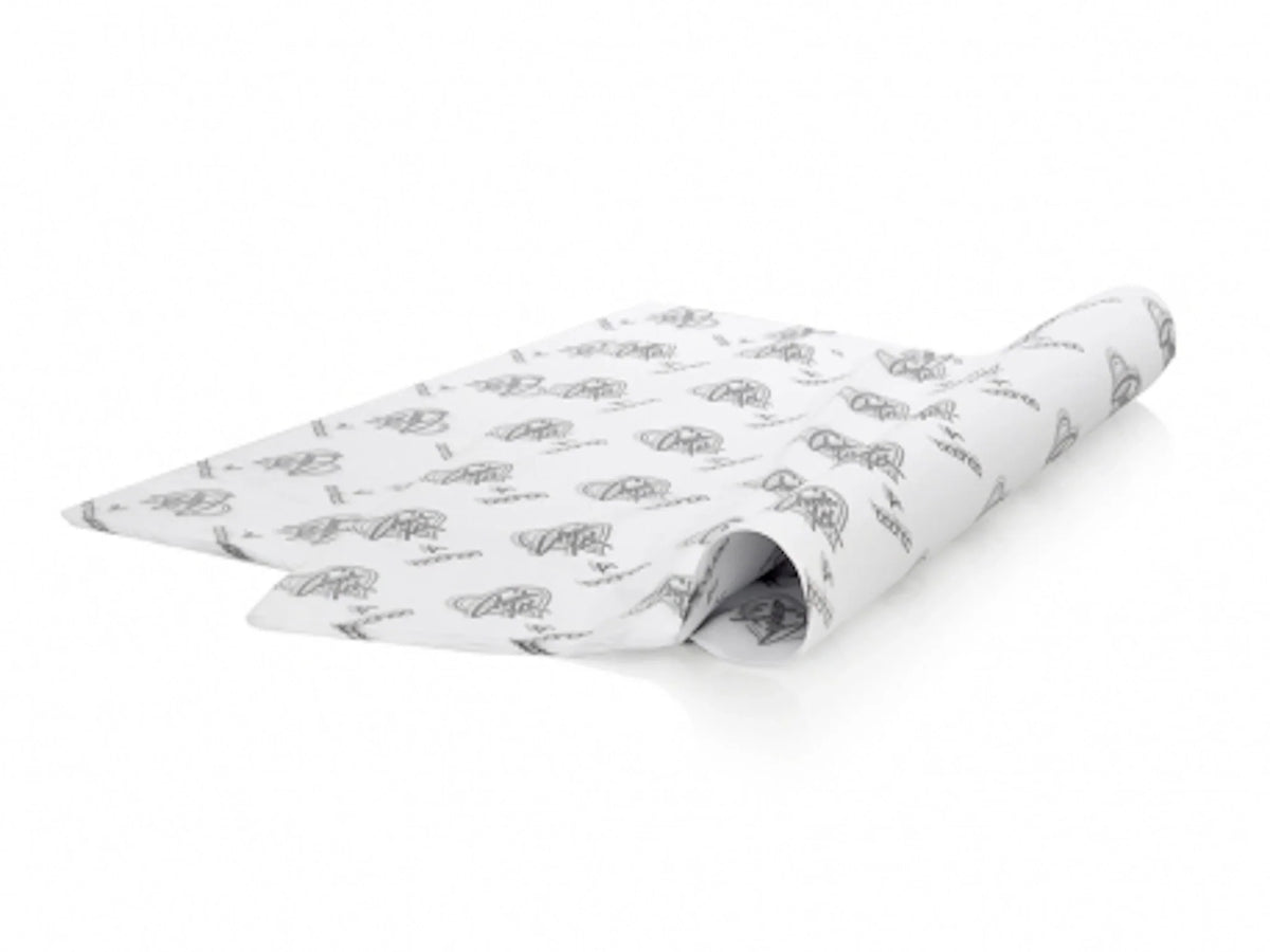 Seidenpapier auf Tisch