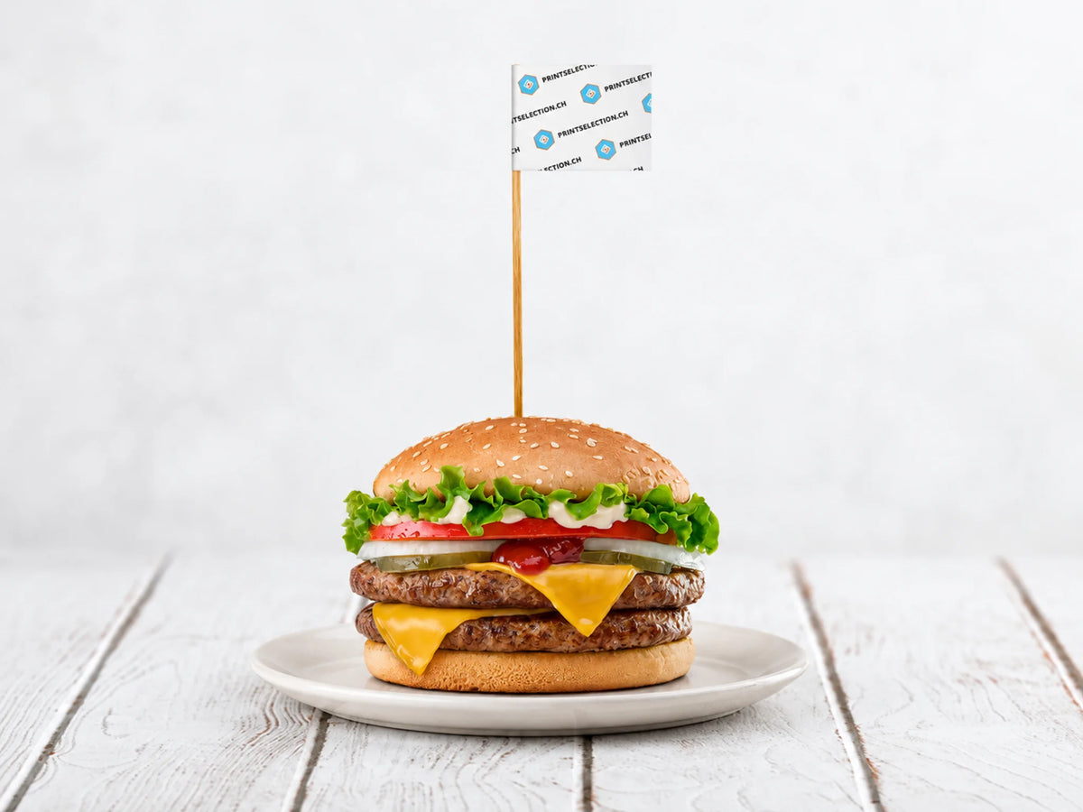 Burger mit Burgerpicker 200 mm