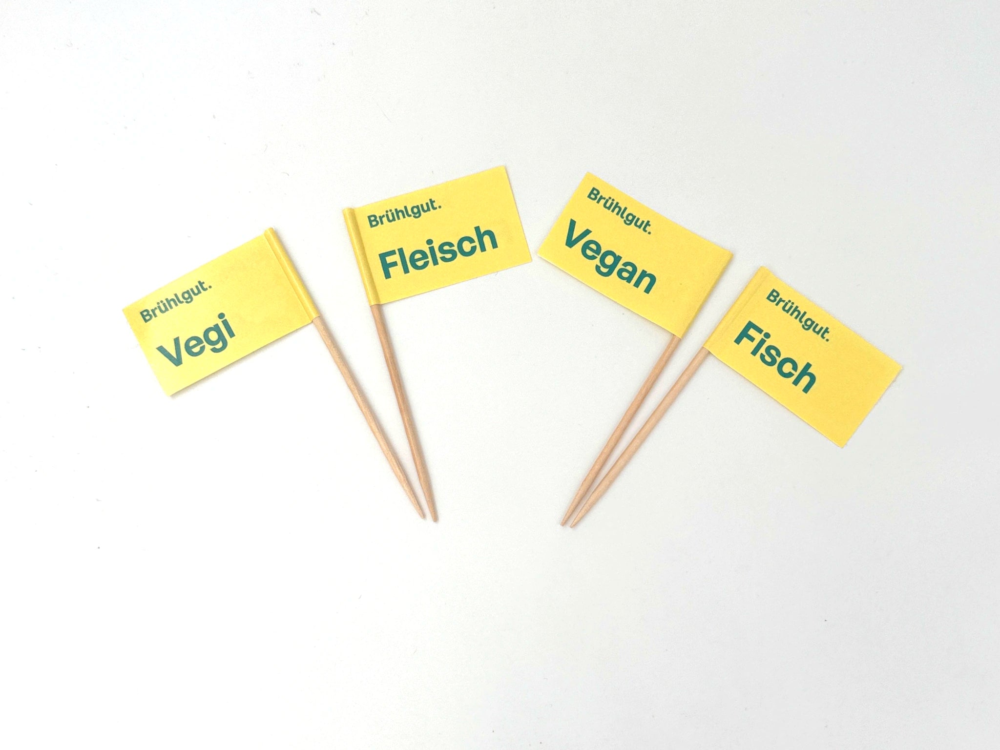 bedruckte Zahnstocherfähnchen
