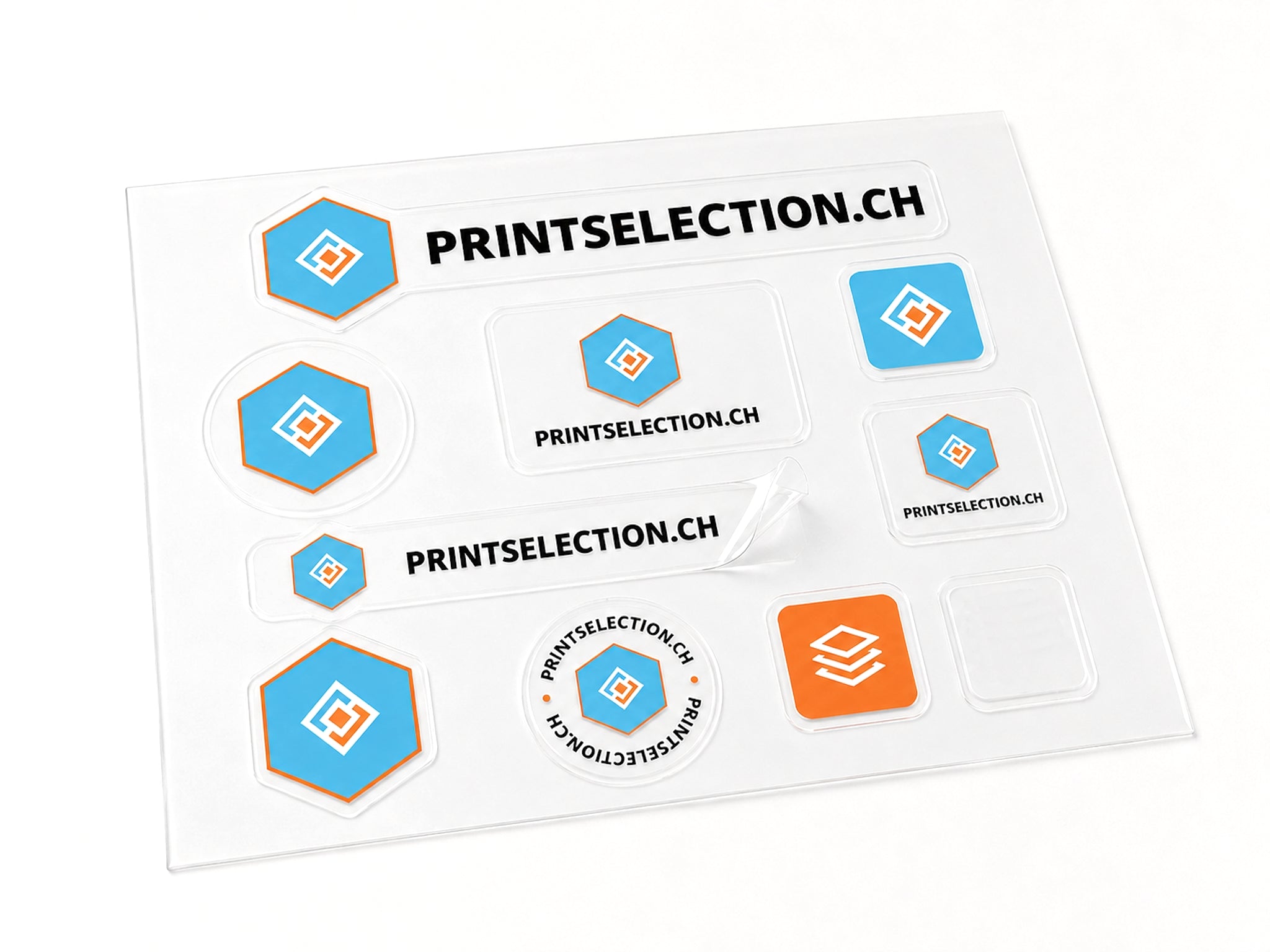 Stickerbogen bedruckt