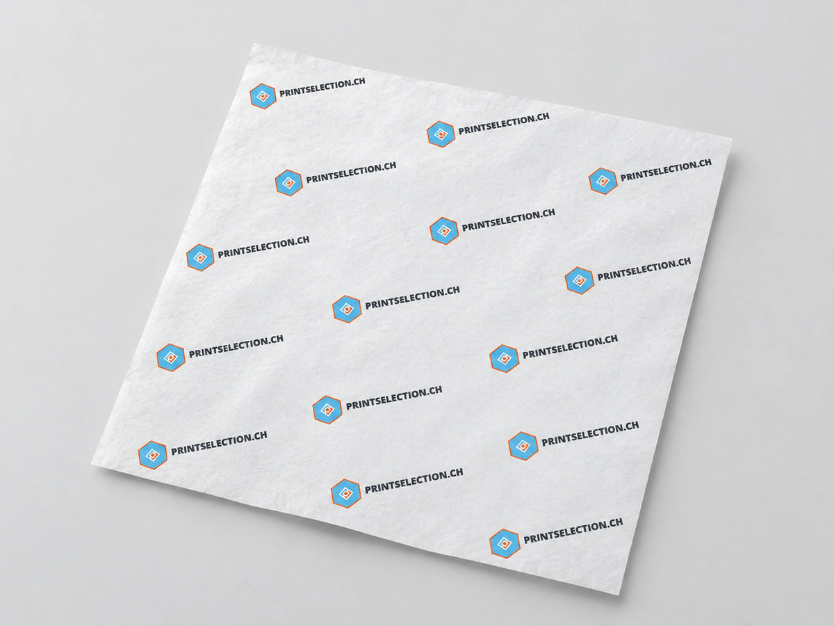 Pergaminpapier 1-farbig bedruckt (fettdicht) – 20 x 20 cm